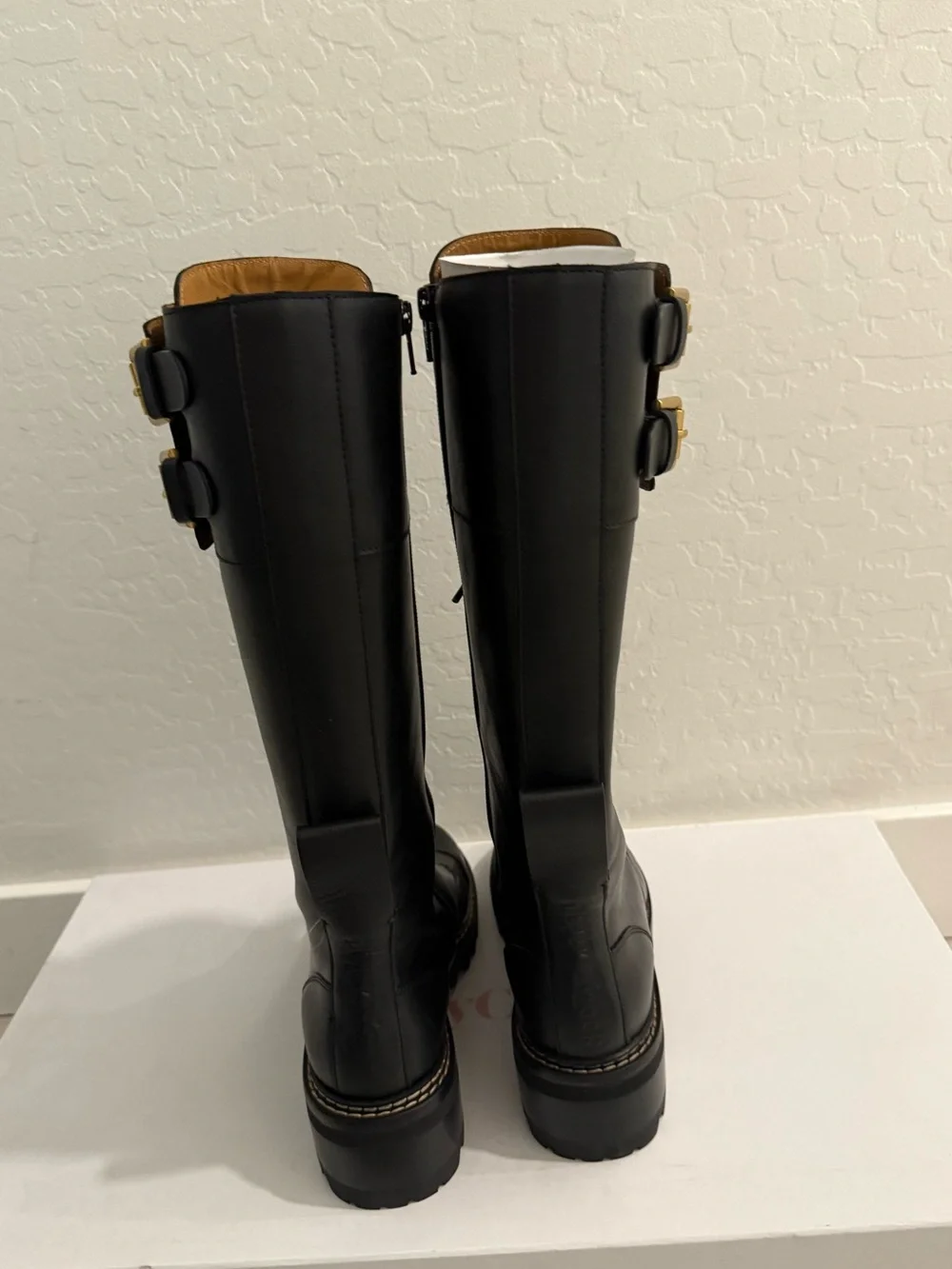 Chloe NEW in Box Mallory Combat Over-The-Knee Boot